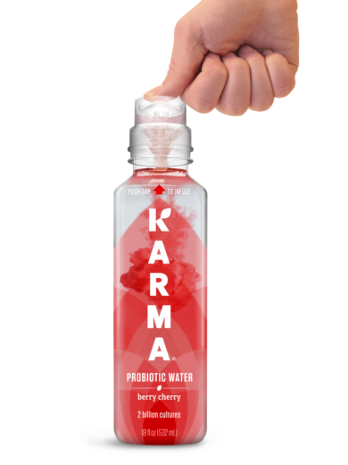 Agua con probióticos sabor cereza